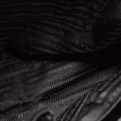 Pre Owned Prada Black Saffiano Patent Leather Parabole Tote