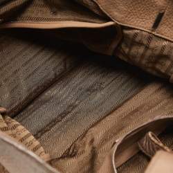 Pre Owned Prada Beige Cervo Leather Tote