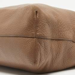 Pre Owned Prada Beige Cervo Leather Tote