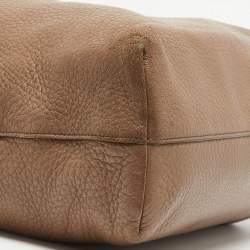 Pre Owned Prada Beige Cervo Leather Tote