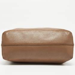 Pre Owned Prada Beige Cervo Leather Tote