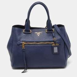 PRADA プラダ コート（その他） 紺 120(7T-8T) 1010824O0001 Prada White Leather Small Handbag | italist
