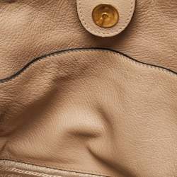 Pre Owned Prada Beige Vitello Phoenix Leather Tote