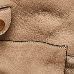 Pre Owned Prada Beige Vitello Phoenix Leather Tote