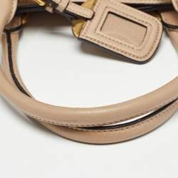 Pre Owned Prada Beige Vitello Phoenix Leather Tote
