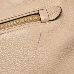 Pre Owned Prada Beige Vitello Phoenix Leather Tote