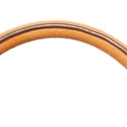 Pre Owned Prada Brown Vitello Daino Leather Open Tote