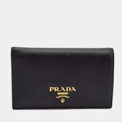 Prada Black Saffiano Leather Bifold Wallet