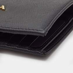 Prada Black Saffiano Leather Bifold Wallet
