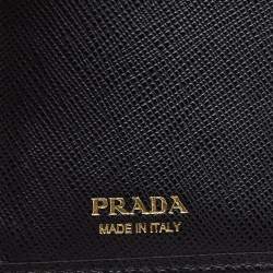 Prada Black Saffiano Leather Bifold Wallet