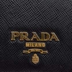 Prada Black Saffiano Leather Bifold Wallet