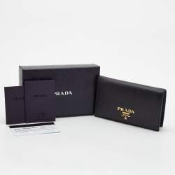 Prada Black Saffiano Leather Bifold Wallet