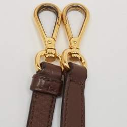 Pre Owned Prada Two Tone Brown Nylon and Leather Tote