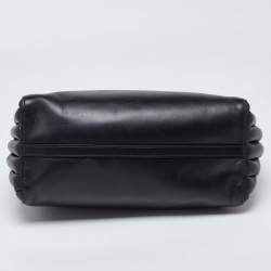 Pre Owned Prada Black Leather City Bibliotheque Tote