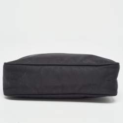 Prada Black Nylon Re-Edition 2000 Baguette Bag
