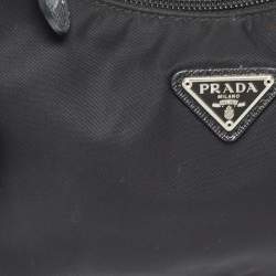 Prada Black Nylon Re-Edition 2000 Baguette Bag