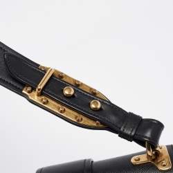 Pre Owned Prada Black Saffiano Lux Leather Cahier Shoulder Bag