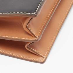 Pre Owned Prada Tricolor Vitello Leather Sound Flap Top Handle Bag