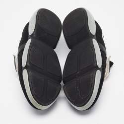 Prada Black Mesh and Leather Cloudbust Sneakers Size 38.5