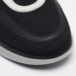 Prada Black Mesh and Leather Cloudbust Sneakers Size 38.5