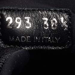 Prada Black Mesh and Leather Cloudbust Sneakers Size 38.5