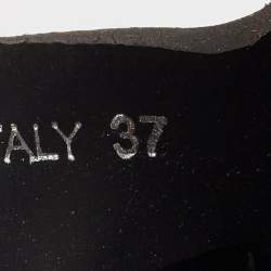 Prada Black Rubber Monolith Sandals Size 37