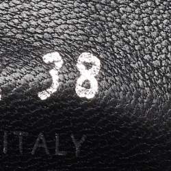 Pre Owned Prada Black Suede Slip On Smoking Slippers Size 38