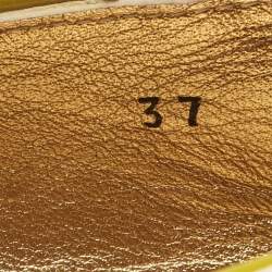 Prada Yellow Patent Leather Slip On Espadrille Loafers Size 37