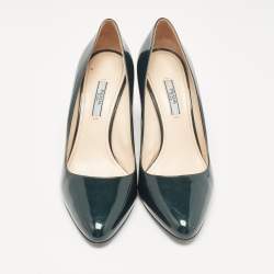 Prada Green Patent Leather Pointed Toe Pumps Size 40