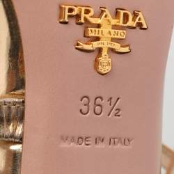 Prada Multicolor Patent and Leather Strappy Sandals Size 36.5