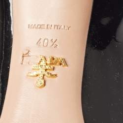 Pre Owned Prada Black Patent Leather Platform Pumps Size 40.5