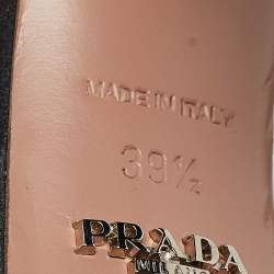 Prada Black Suede Ankle Strap Sandals Size 39.5