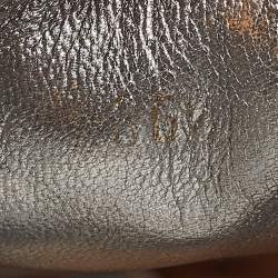 Prada Silver Leather Lce Up Derby Size 36.5