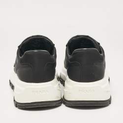 Prada Black Nylon Prax 01 Lace Up Sneakers Size 37