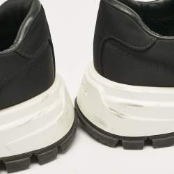 Prada Black Nylon Prax 01 Lace Up Sneakers Size 37