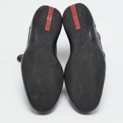 مملوكة مسبقًا Prada Black Leather Ankle Length Chelsea Boots Size 37