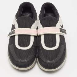 Prada Black Mesh and Rubber Cloudbust Sneakers Size 37.5