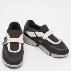 Prada Black Mesh and Rubber Cloudbust Sneakers Size 37.5