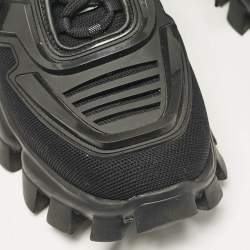 Prada Black Mesh and Rubber Cloudbust Thunder Low Top Sneakers Size 40