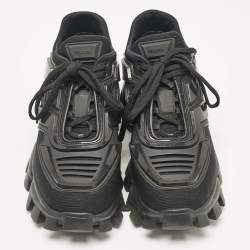 Prada Black Mesh and Rubber Cloudbust Thunder Low Top Sneakers Size 40