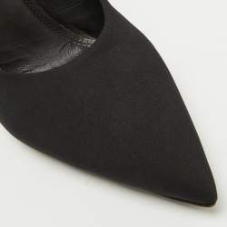 Prada Black Fabric Pointed Toe Pumps Size 36