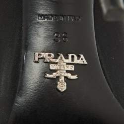Prada Black Fabric Pointed Toe Pumps Size 36