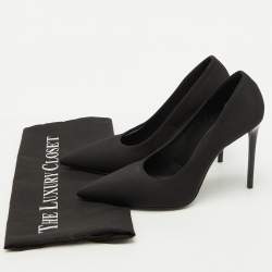 Prada Black Fabric Pointed Toe Pumps Size 36