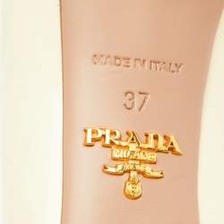 Prada Cream Patent Leather Pumps Size 37
