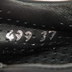 Prada Black Nylon Prax Logo Low Top Sneakers Size 37