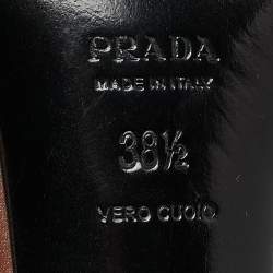 Prada Multicolor Satin Ankle Strap Sandals Size 38.5