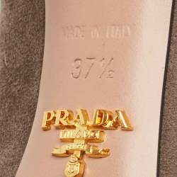 Prada Grey Suede Platform Pumps Size 37.5