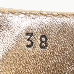 Prada Light Beige Leather Platform Sandals Size 38