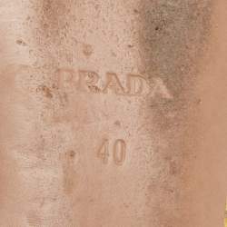 Prada Two Tone Snakeskin Smoking Slippers Size 40