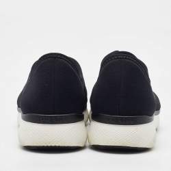 Prada Black Neoprene Slip On Sneakers Size 37.5